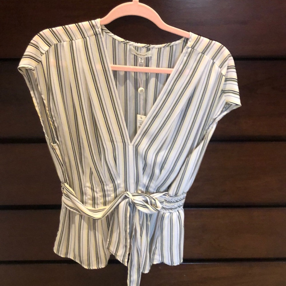 Max Studio Short Sleeve Blouse Top Size XL